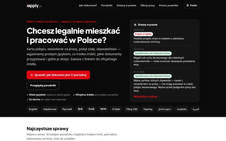 Zrzut strony iapply.pl